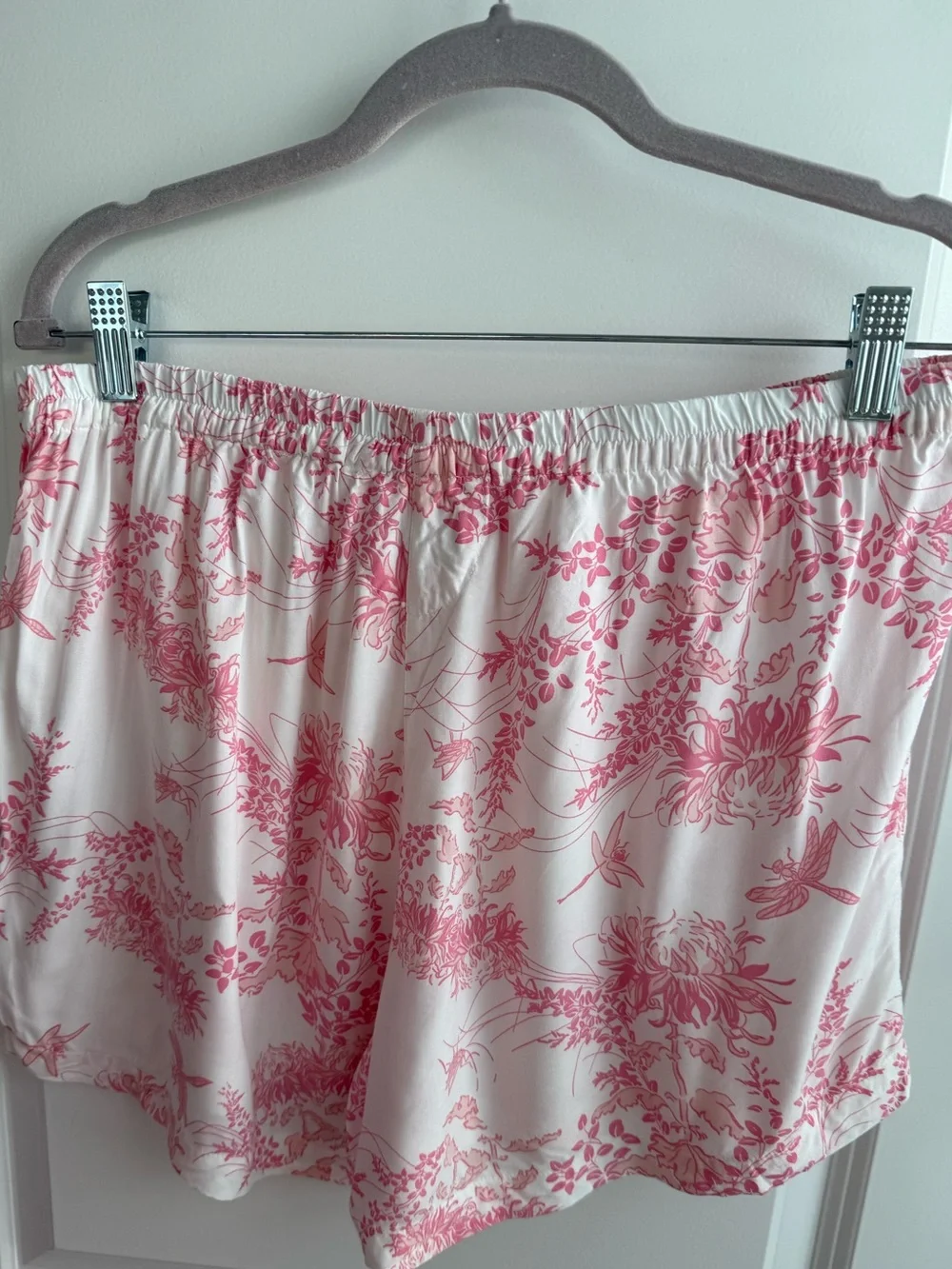 Piyama Maggie Pyjama Set Summer Toile Pink Pajamas Loungewear Sleep Cottage XL